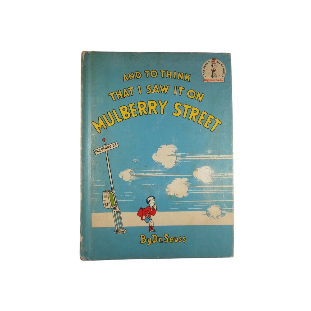 BANNED And to Think That I Saw It on Mulberry Street Dr Seuss Matte 1937 Vintage